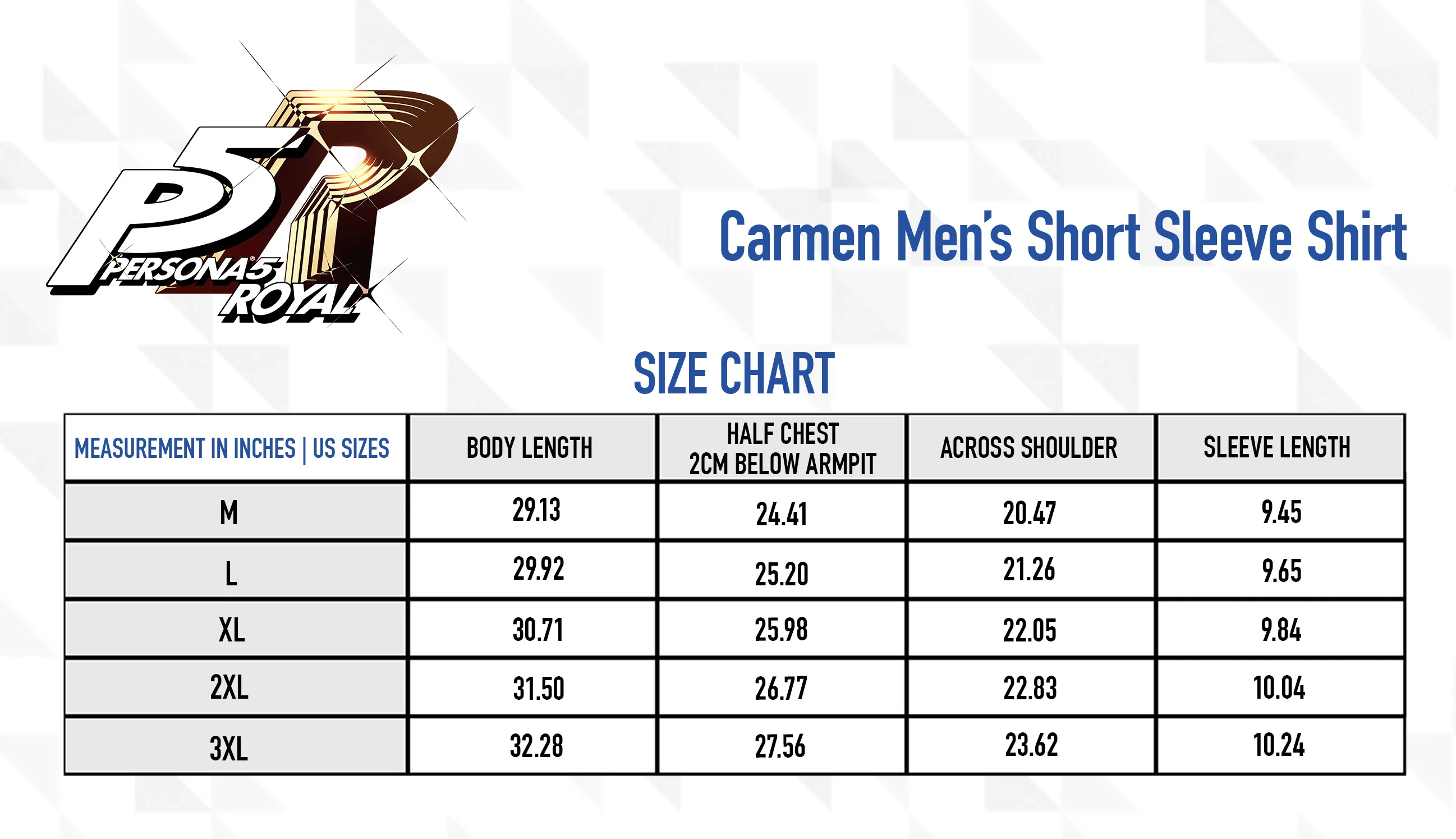 Persona 5 Royal: Carmen Short Sleeve Shirt - Image 3