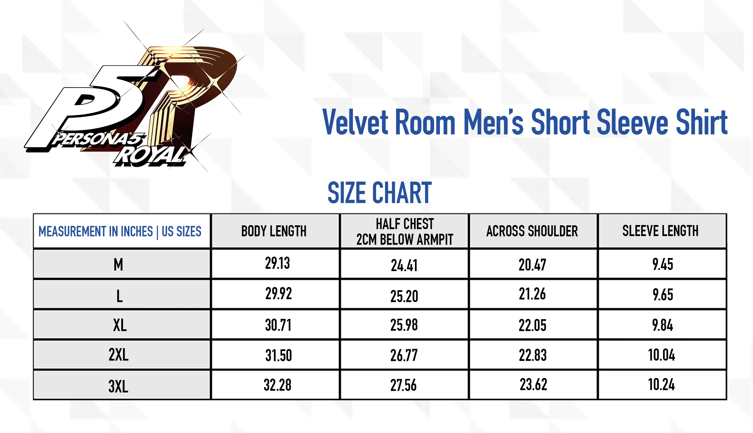 Persona 5 Royal: Velvet Room Short Sleeve Shirt - Image 3